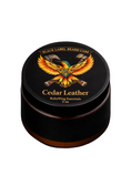 Load image into Gallery viewer, Black container of Black Label Beard Care Cedar Leather on a dark background
